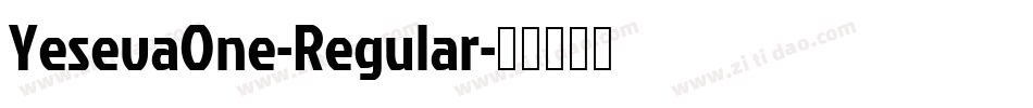 YesevaOne-Regular字体转换