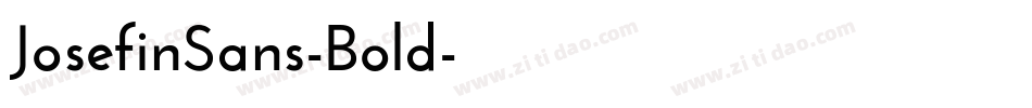 JosefinSans-Bold字体转换