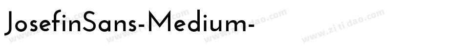 JosefinSans-Medium字体转换