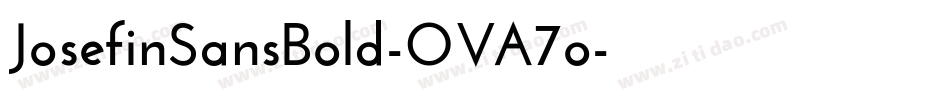 JosefinSansBold-OVA7o字体转换