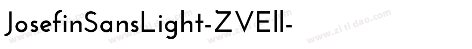 JosefinSansLight-ZVEll字体转换