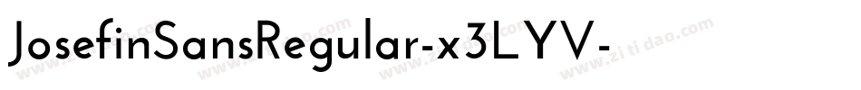 JosefinSansRegular-x3LYV字体转换