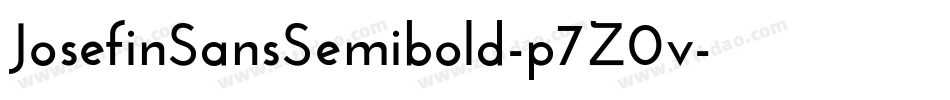 JosefinSansSemibold-p7Z0v字体转换