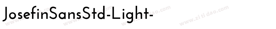JosefinSansStd-Light字体转换