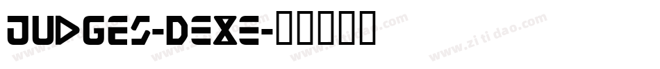 Judges-DExE字体转换
