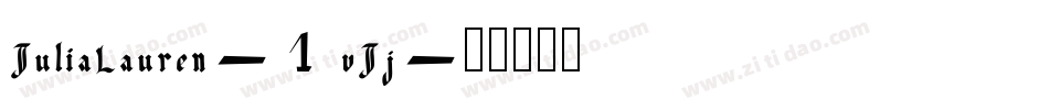 JuliaLauren-1vJj字体转换