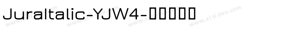 JuraItalic-YJW4字体转换