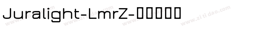 Juralight-LmrZ字体转换