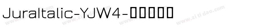 JuraItalic-YJW4字体转换