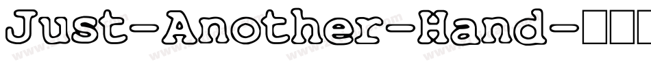 Just-Another-Hand字体转换
