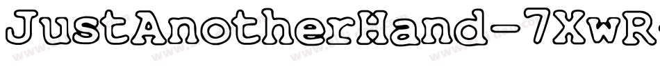 JustAnotherHand-7XwR字体转换
