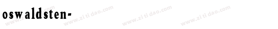 oswaldsten字体转换