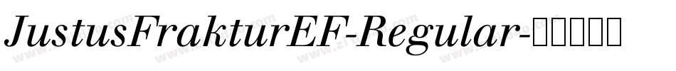 JustusFrakturEF-Regular字体转换