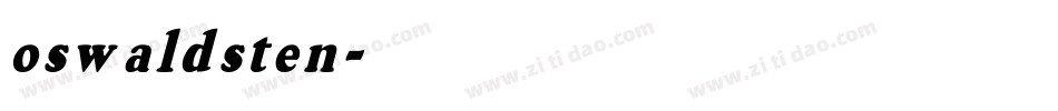 oswaldsten字体转换