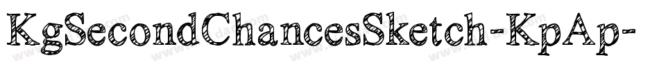 KgSecondChancesSketch-KpAp字体转换