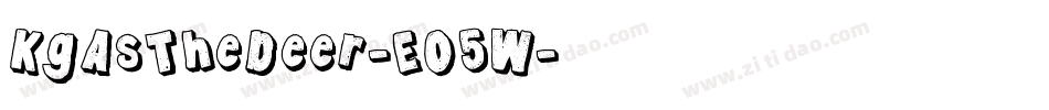 KgAsTheDeer-EO5W字体转换