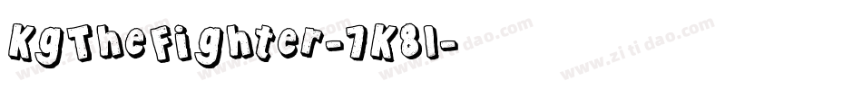 KgTheFighter-7K8l字体转换 KgTheFighter-7K8l字体转换