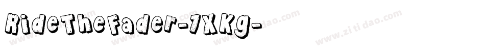 RideTheFader-1XKg字体转换