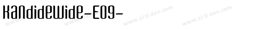 KandideWide-Eo9字体转换