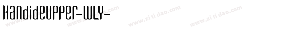 KandideUpper-WLY字体转换