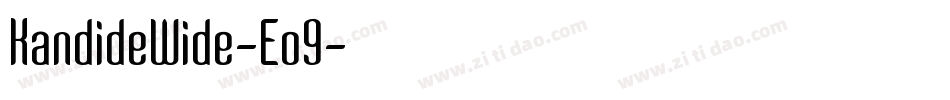 KandideWide-Eo9字体转换