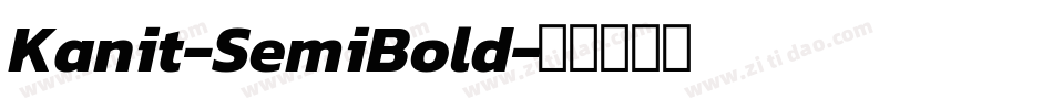 Kanit-SemiBold字体转换