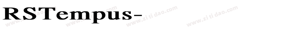 RSTempus字体转换