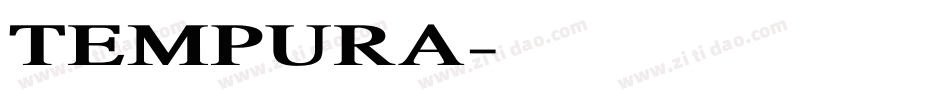 TEMPURA字体转换