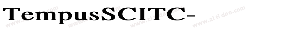 TempusSCITC字体转换