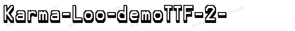 Karma-Loo-demoTTF-2字体转换