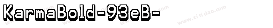 KarmaBold-93eB字体转换