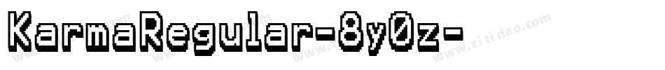 KarmaRegular-8y0z字体转换