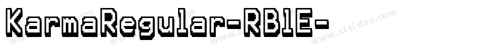 KarmaRegular-RBlE字体转换