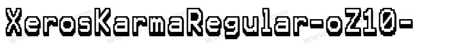 XerosKarmaRegular-oZ10字体转换