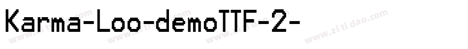 Karma-Loo-demoTTF-2字体转换