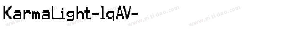 KarmaLight-lqAV字体转换
