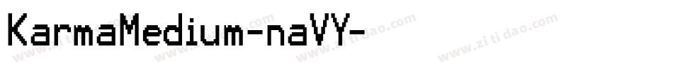 KarmaMedium-naVY字体转换