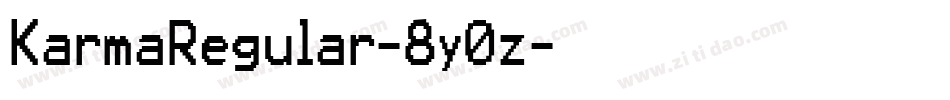 KarmaRegular-8y0z字体转换