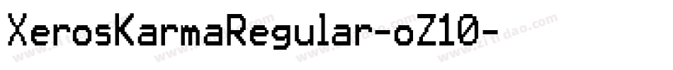 XerosKarmaRegular-oZ10字体转换