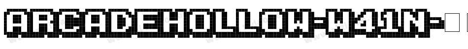 ArcadeHollow-w41n字体转换