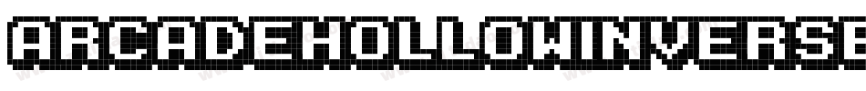 ArcadeHollowInverse-7LBl字体转换