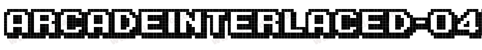 ArcadeInterlaced-O4d字体转换