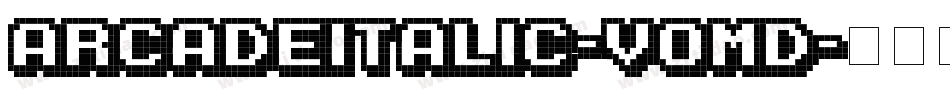 ArcadeItalic-vomD字体转换