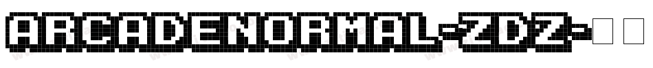 ArcadeNormal-ZDZ字体转换