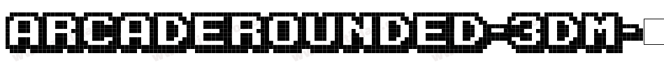 ArcadeRounded-3DM字体转换