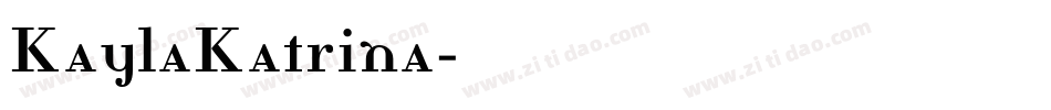 KaylaKatrina字体转换