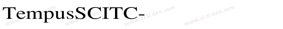 TempusSCITC字体转换