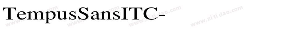TempusSansITC字体转换
