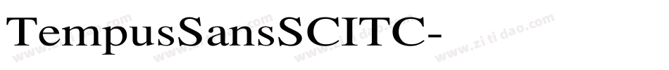 TempusSansSCITC字体转换