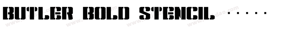 Butler_Bold_Stencil字体转换